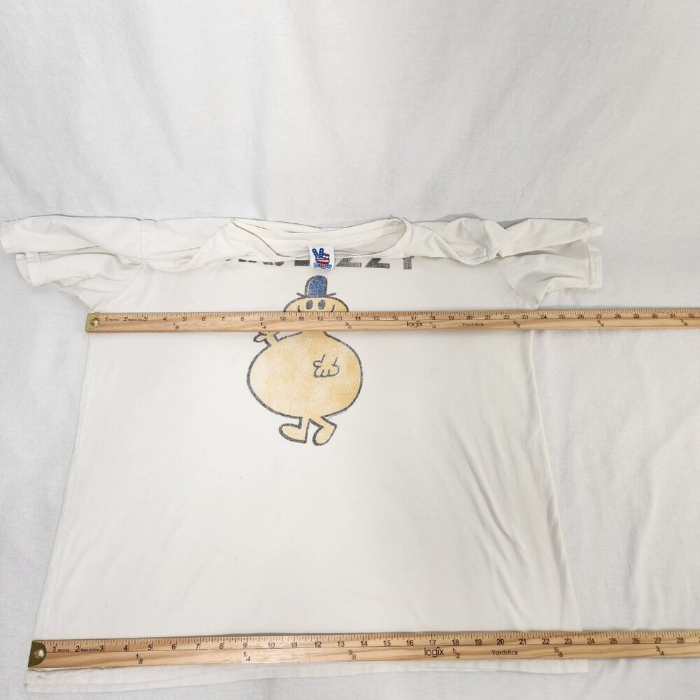 RARE Vintage MR. DIZZY 2007 Sun Faded White Cartoon T-Shirt Size X-Large U.S.A. - Picture 16 of 17